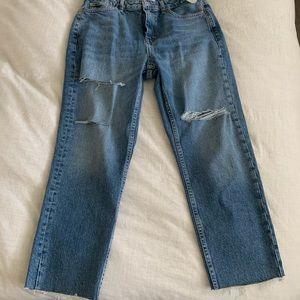 Topshop Sofia Ripped Straight Leg Jeans